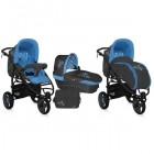 Универсальная коляска Bertoni 2 в 1 ATLANTA3 Grey - Blue Techno